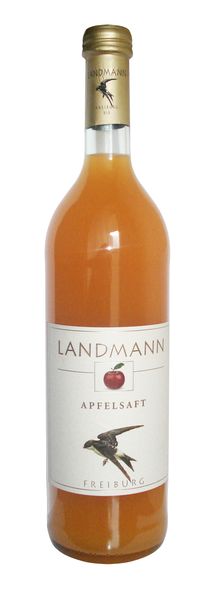 Apfelsaft naturtrüb von Landmann aus Waltershofen, 0,75l Flasche (6,60 €/ Liter)